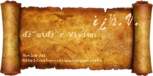 Östör Vivien névjegykártya
